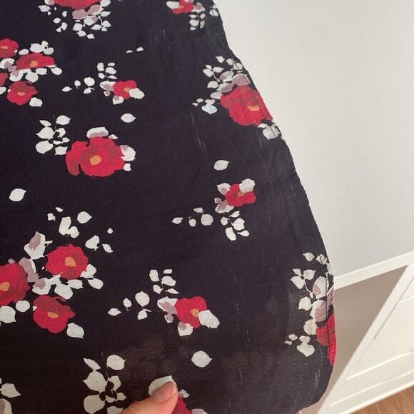 Free People Red & Black Qt Mini Dress Size Small - Picture 16 of 16